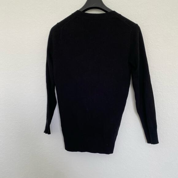 J.Crew Mercantile V-neck‎ Cardigan Sweater Black Wool Blend XS - Picture 2 of 6